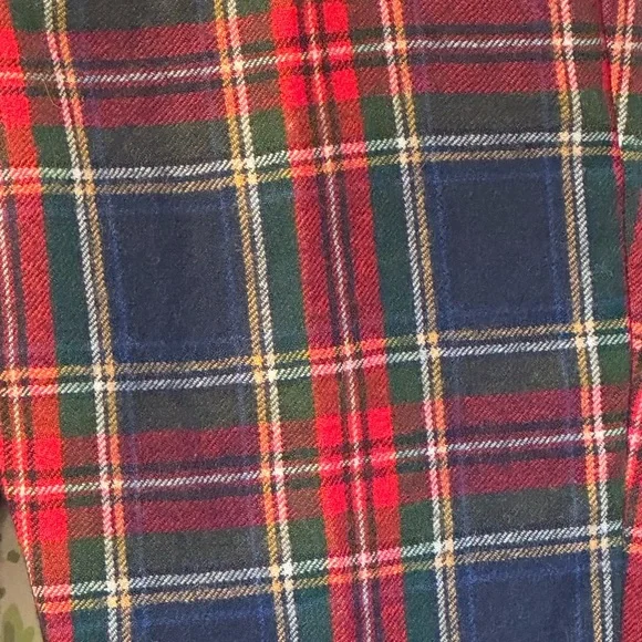 Janie & Jack Plaid Christmas Dressy Toddler Boys Adjustable Trousers 18-24 Mos - Picture 9 of 15